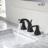 KIBI Pyramid 8" Widespread Bathroom Sink Faucet KBF1014, Matte Black