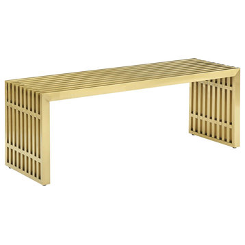 Ipswich Bench - Gold, Large