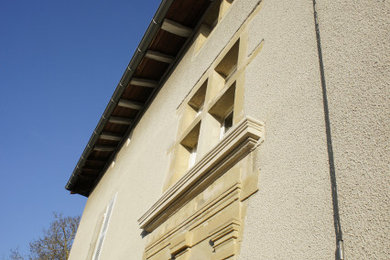 Cette photo montre une façade de maison nature.