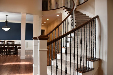 Example of a classic staircase design in Denver