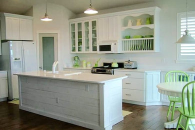 Kitchen - shabby-chic style kitchen idea in Seattle