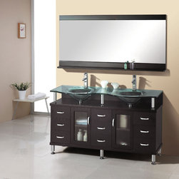 Vincente Modern Vanity by Virtu USA - Bathroom Vanities And Sink Consoles