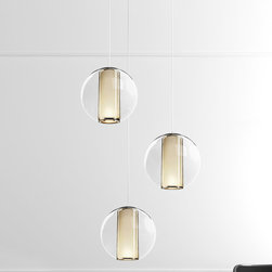 Bel Occhio 3 Light Chandelier | White - Chandeliers