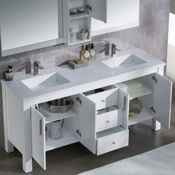 Bathroom Vanities with Solid Surface Top - Bathroom Vanities And Sink Consoles