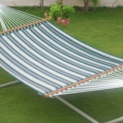 Palmetto Quilted Hammock Green Stripe - Products