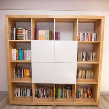 Wooden bookcase - oak
