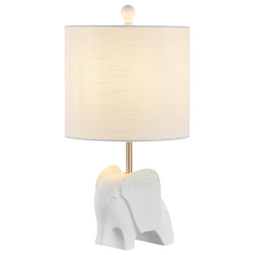JONATHAN Y Lighting JYL1143 Koda 18" Tall LED Accent Table Lamp - White