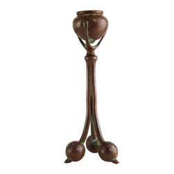 American Tiffany Studios Bronze Candlestick - Candleholders