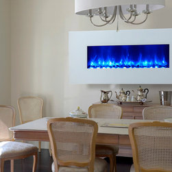 Dynasty Miami 58-Inch Wall Mount Electric Fireplace - Indoor Fireplaces