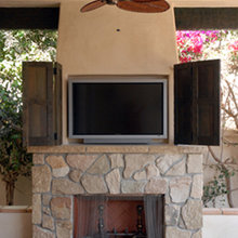 outdoor fireplace