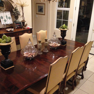 Dining Room with Vintage French Sheepbone Chairs