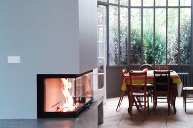Inspiration pour une salle de séjour design.