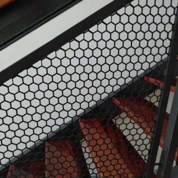 Hexagonal Perforated MIld Steel Sheet Balustrades
