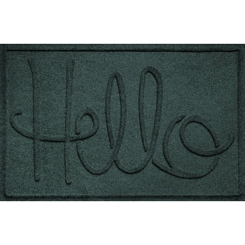 2'x3' Hello Doormat, Evergreen
