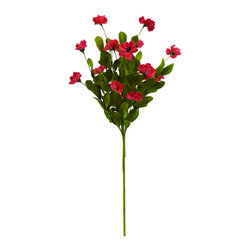 Shea's Wildflower - 27" Meadow Flower Spray, Dark Pink - Wreaths And Garlands