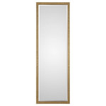 Uttermost - Uttermost Vilmos Metallic Gold Mirror - Thick Iron Frame Featuring Alternating Laser Cut Grooves, Finished In A Lightly Antiqued, Metallic Gold Leaf. Mirror Has A Generous 1 1/4" Bevel And May Be Hung Horizontal Or Vertical. Uttermost's Mirrors Combine Premium Quality Materials With Unique High-style Design. With The Advanced Product Engineering And Packaging Reinforcement, Uttermost Maintains Some Of The Lowest Damage Rates In The Industry. Each Product Is Designed, Manufactured And Packaged With Shipping In Mind.