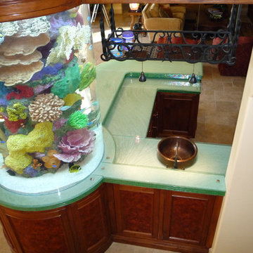 Illuminating Glass Counter Tops