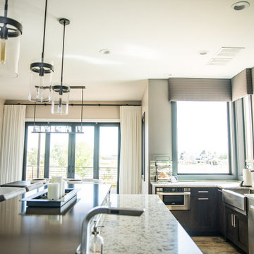 Roller Shades, Cornices and Drapery