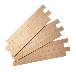 Aspect Subway Matted Metal Backsplash Tile, Brushed Stainless - Tile