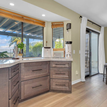 Laguna Niguel Kitchen Remodel with Custom Wood-Tone Shaker Cabinets
