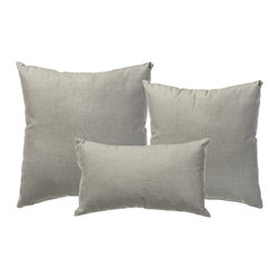 Pawleys Island Hammocks - Pawleys Island Cast Slate Sunbrella Outdoor Throw Pillow - Outdoor Cushions And Pillows