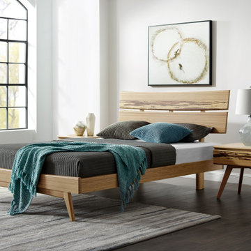 Azara Platform Bed, Caramelized