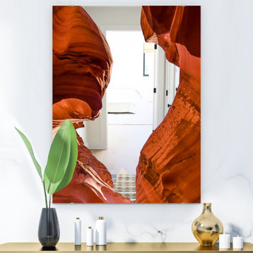 Designart Grand Antelope Canyon Modern Wall Mirror, 28x40