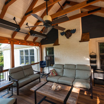 A Back Porch Addition & Deck Made for Sundays