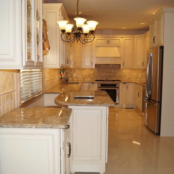 Fabuwood Wellington Ivory Kitchen with Cambria Nevern Counter Tops