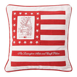 Lexington Arts & Crafts Sham White/Red - Bed Cushions