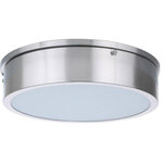Craftmade Lighting - Craftmade Lighting X6713-BNK-LED Fenn - 13 Inch 20W LED Flush Mount - The sleek metal frame of our new Fenn Collection bFenn 13 Inch 20W LED Brushed Polished Nic *UL Approved: YES Energy Star Qualified: n/a ADA Certified: n/a  *Number of Lights:   *Bulb Included:Yes *Bulb Type:LED Disk *Finish Type:Brushed Polished Nickel