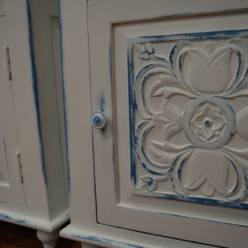 Mediterranean-Room Furniture (Side Table Door Carvings)