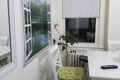 Example of a trendy home design design in New York