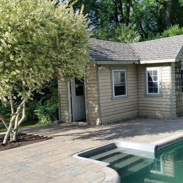 Jardin détente pour une grande famille avec des adolescents