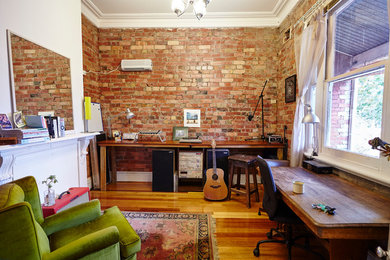 Inspiration for an eclectic home design in Melbourne.