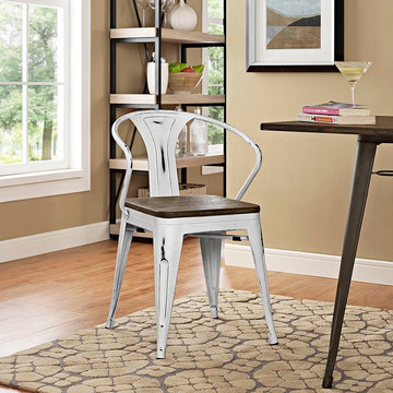 Promenade Arm Chair-White