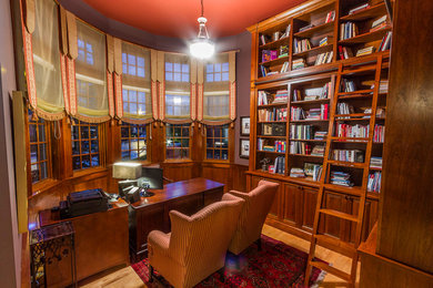Inspiration for a contemporary home office remodel in Edmonton