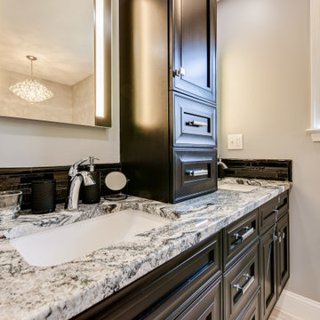 Transitional Master Bathroom Remodel Waldorf, MD