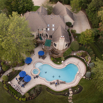 Custom Pool with Mosaic Tiles