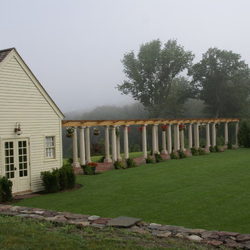 80-foot pergola off guest house