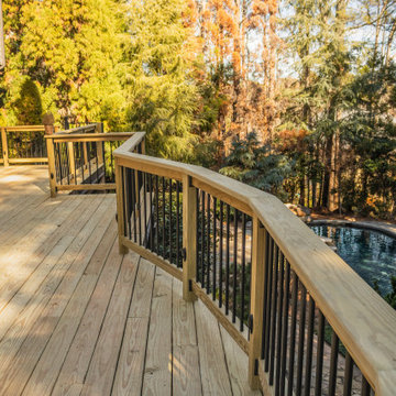 Deck Build Using Pressure Treated Pine with Timbertech Deck Lighting
