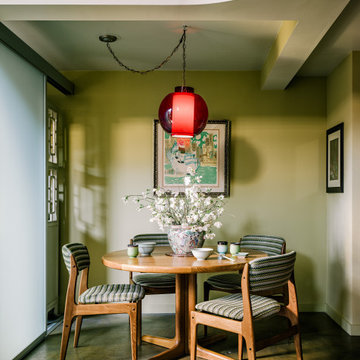 Midcentury Modern Loft Chinese Dining Room | Kimball Starr Interior Design