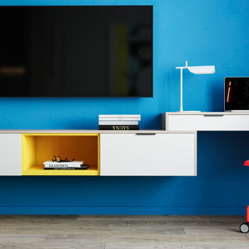 Vibrant Harmony in a Modern Apartment