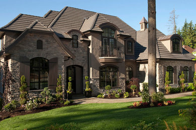 Example of a large classic exterior home design in Vancouver