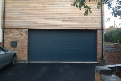 Contemporary Anthracite Grey sectional garage door