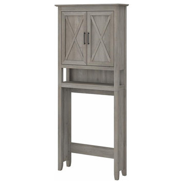 Pemberly Row Over The Toilet Storage Cabinet in Driftwood Gray - Engineered Wood