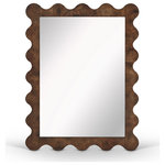 Meridian Furniture - Vassa Burl Veneer Mirror, Brown - Indulge in the allure of the Brown Vassa Mirror by Meridian Furniture. Its captivating design and luxurious Brown elevate any space with effortless elegance. Crafted with precision and durability in mind, this stunning piece becomes the focal point of gatherings, fostering moments of connection and warmth. Embrace sophistication and style with the Vassa Mirror, a testament to exquisite taste and timeless beauty.
