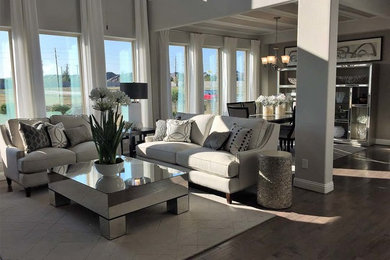 Inspiration for a timeless living room remodel in Other