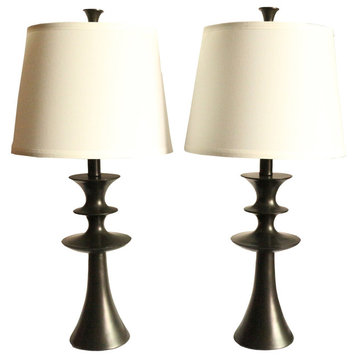 Set of 2 Netto Table Lamps, Oil-Rubbed Bronze