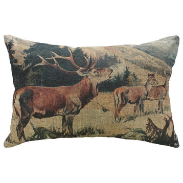 Deer Linen Pillow